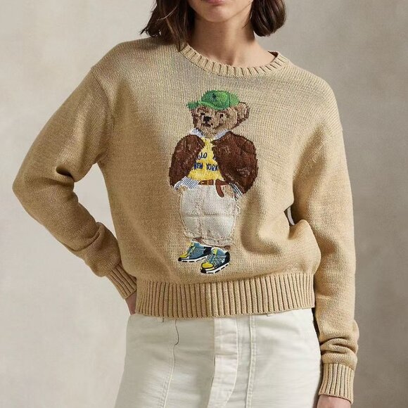 Polo Ralph Lauren Sweaters - Polo Ralph Lauren Cartoon bear khaki sweater